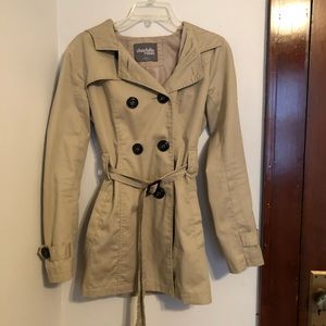 Khaki Peacoat Jacket